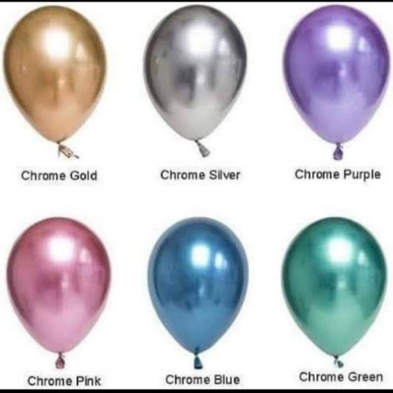 Matalic ballons 6 colours available
