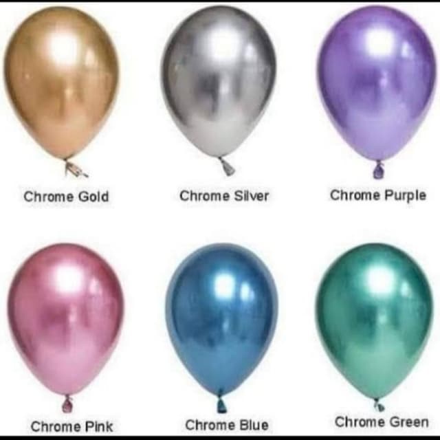 Matalic ballons 6 colours available