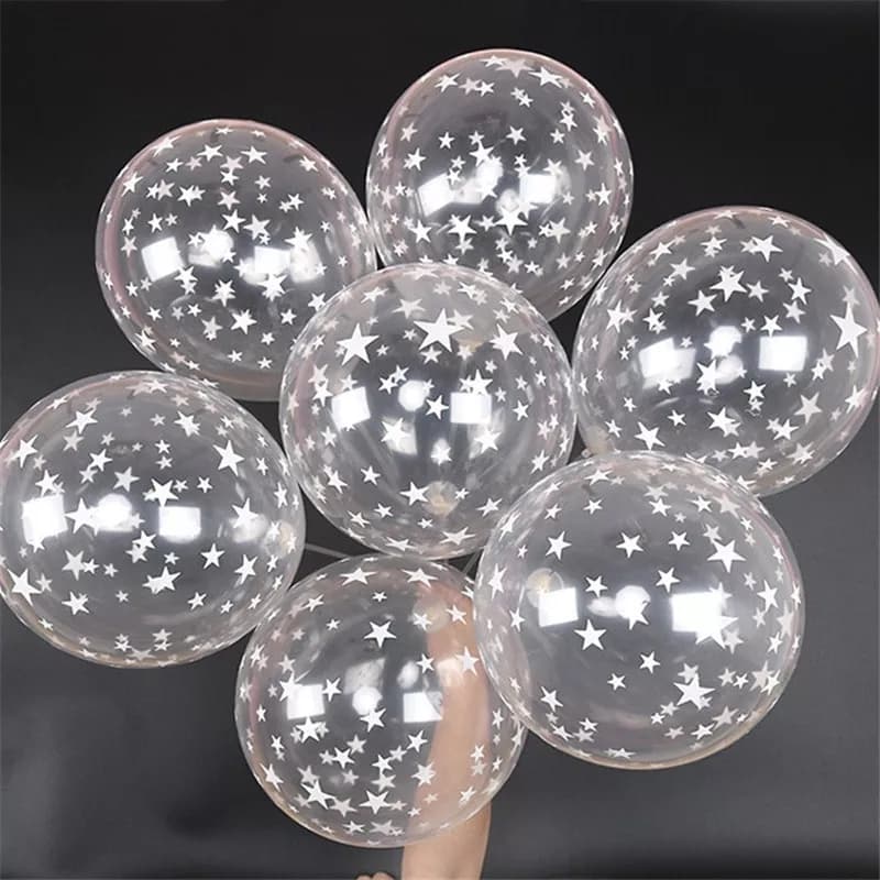 Star transparent ballons