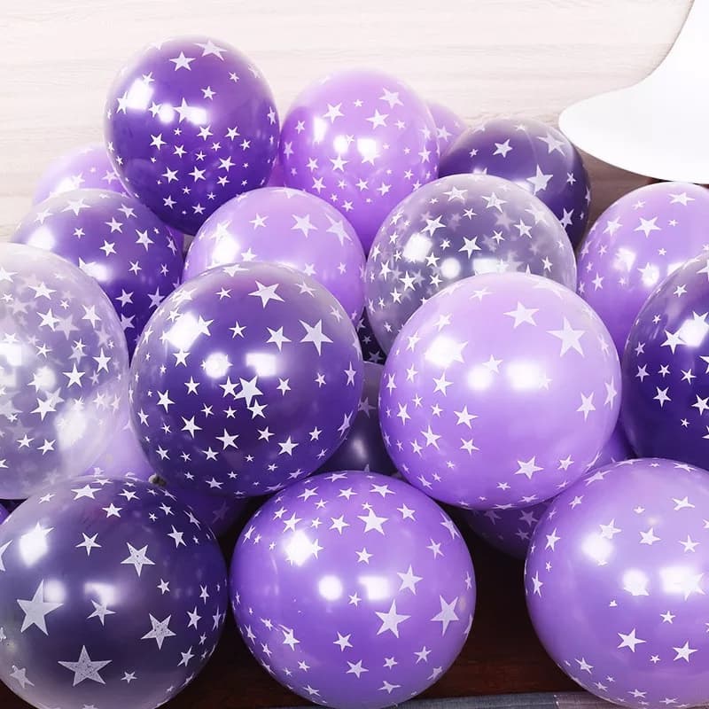 Star transparent ballons