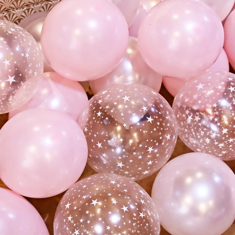 Star transparent ballons