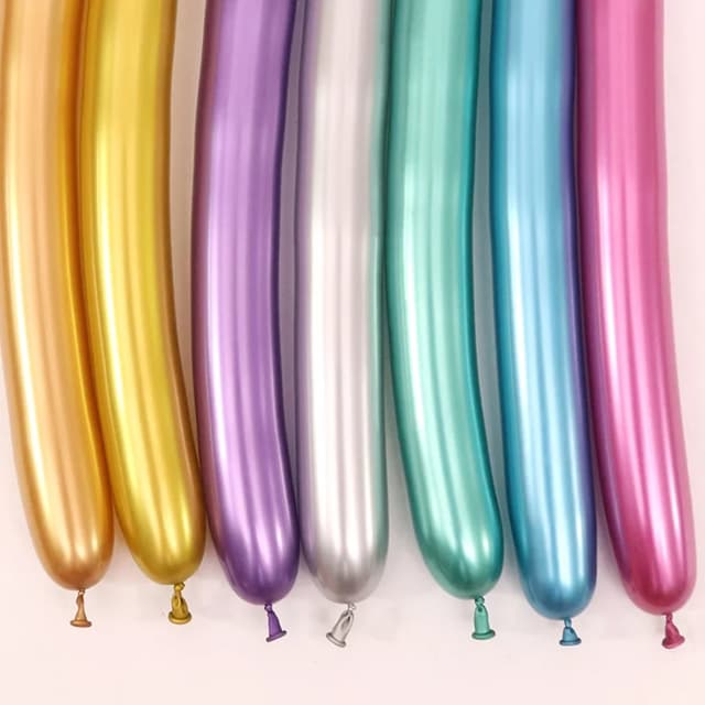 260 long matalic ballons